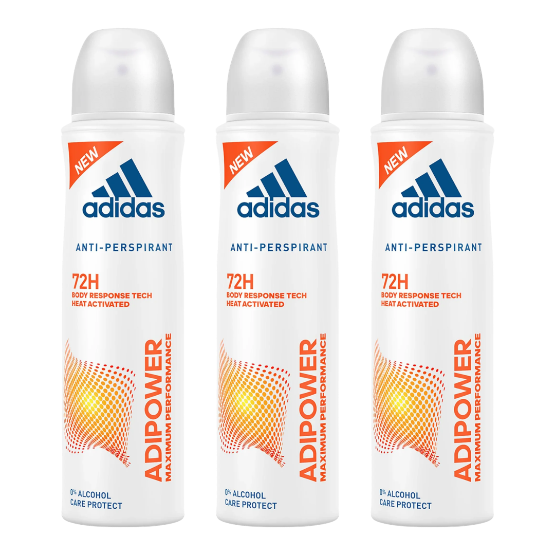 Adidas Adipower 72H Anti-Perspirant Spray Deodorant For Her - Pack Of 3