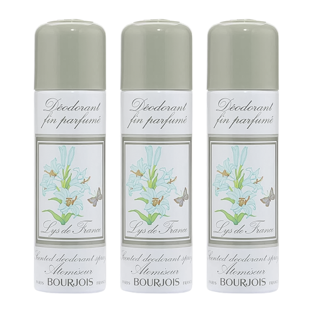 Bourjois Lys De France Perfumed Spray Deodorant For Her - Pack Of 3