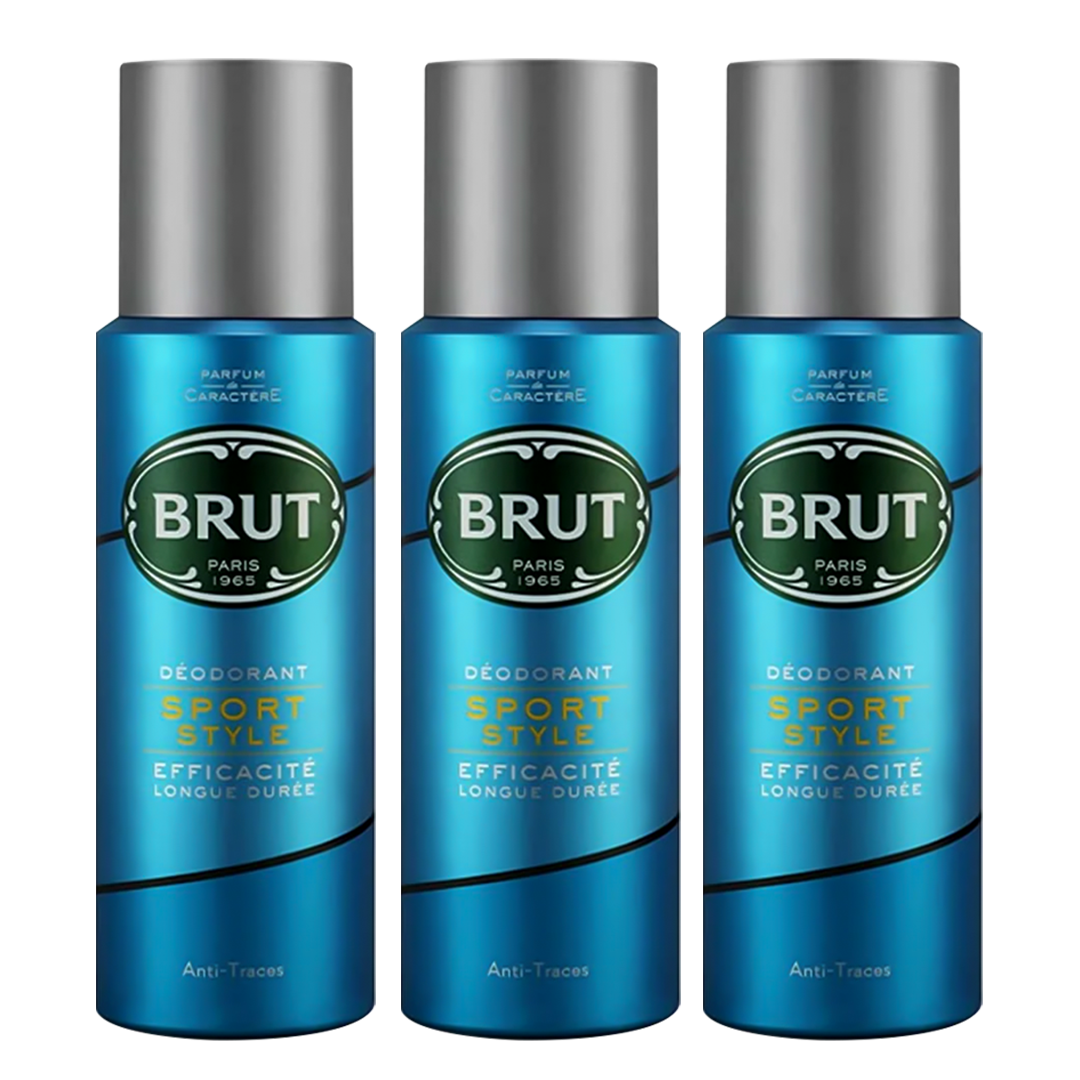 Brut Sport Style Spray Deodorant For Him - Pack Of 3