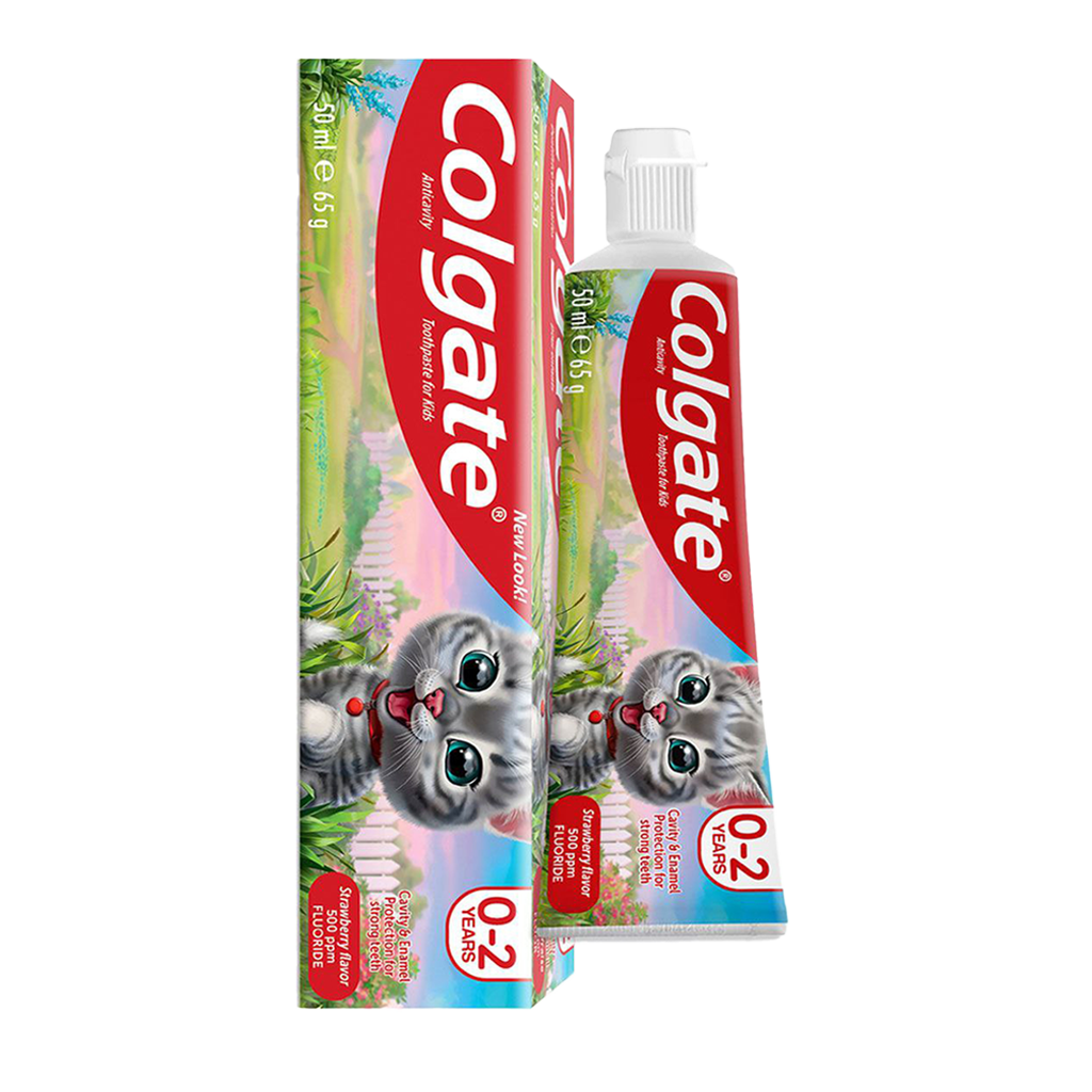 Colgate Fluoride Strawberry Toothpaste For Kids - 65ml