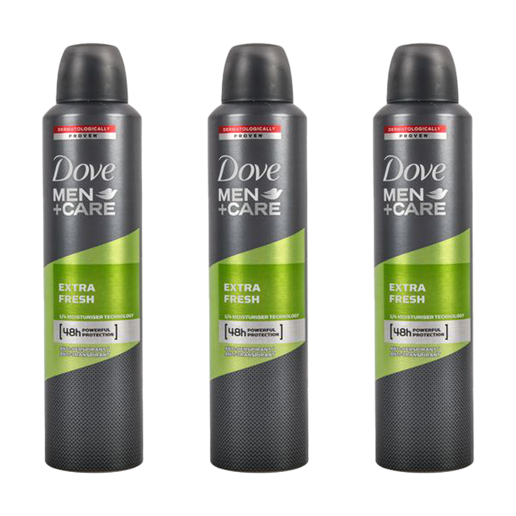 Dove Men + Care Extra Fresh Spray Deodorant - Pack of 3