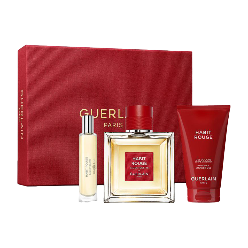 Guerlain Habit Rouge Eau De Toilette Men's Gift Set
