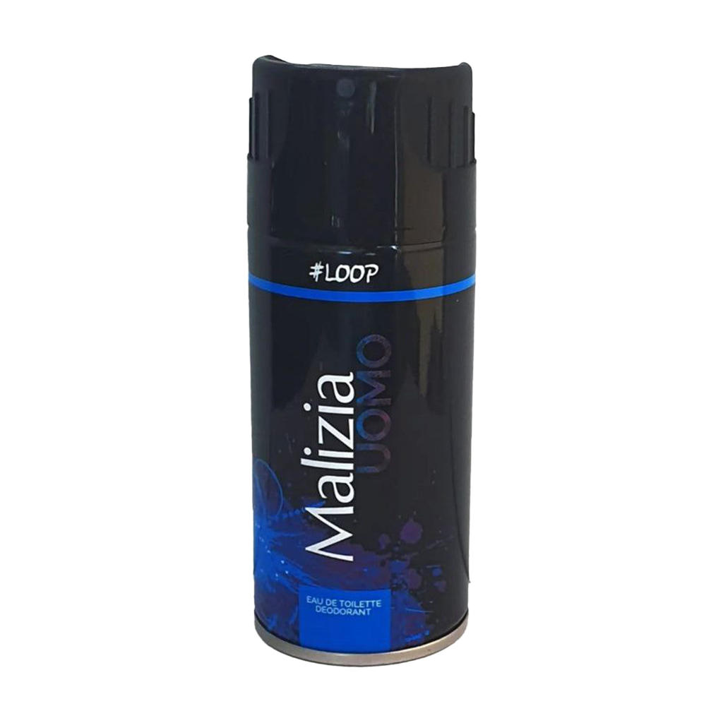 Malizia Uomo Loop Eau De Toilette Deodorant Pour Homme - 150ml